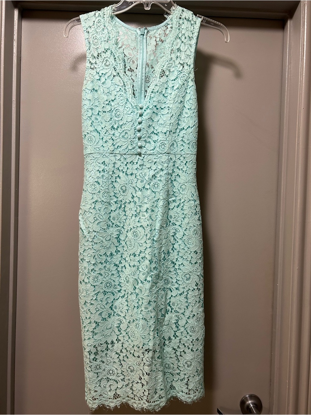 Bardot Mint Green Lace Midi Dress